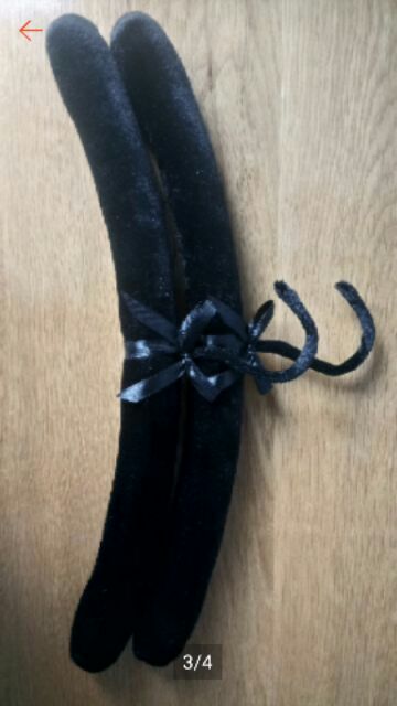 Combo 10 móc nhung treo quần áo