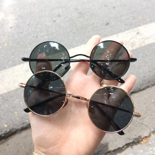 Kính râm mắt tròn mini - dáng cồ điển cực Ngầu
