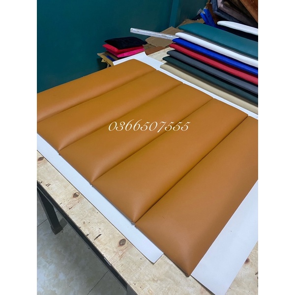 20cm*100cm tấm nệm ốp trang trí đầu giường , chất liệu da sang trọng
