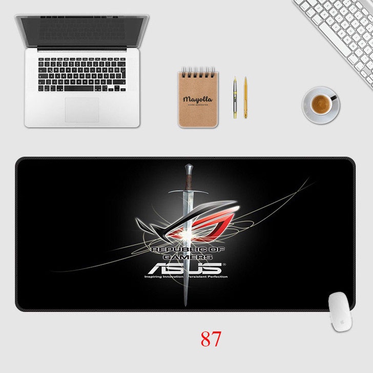 Lót chuột cỡ lớn Asus Rog 80x30cm dày dặn 3mm chuyên game chống trơn trượt siêu bền siêu rẻ / 3C14