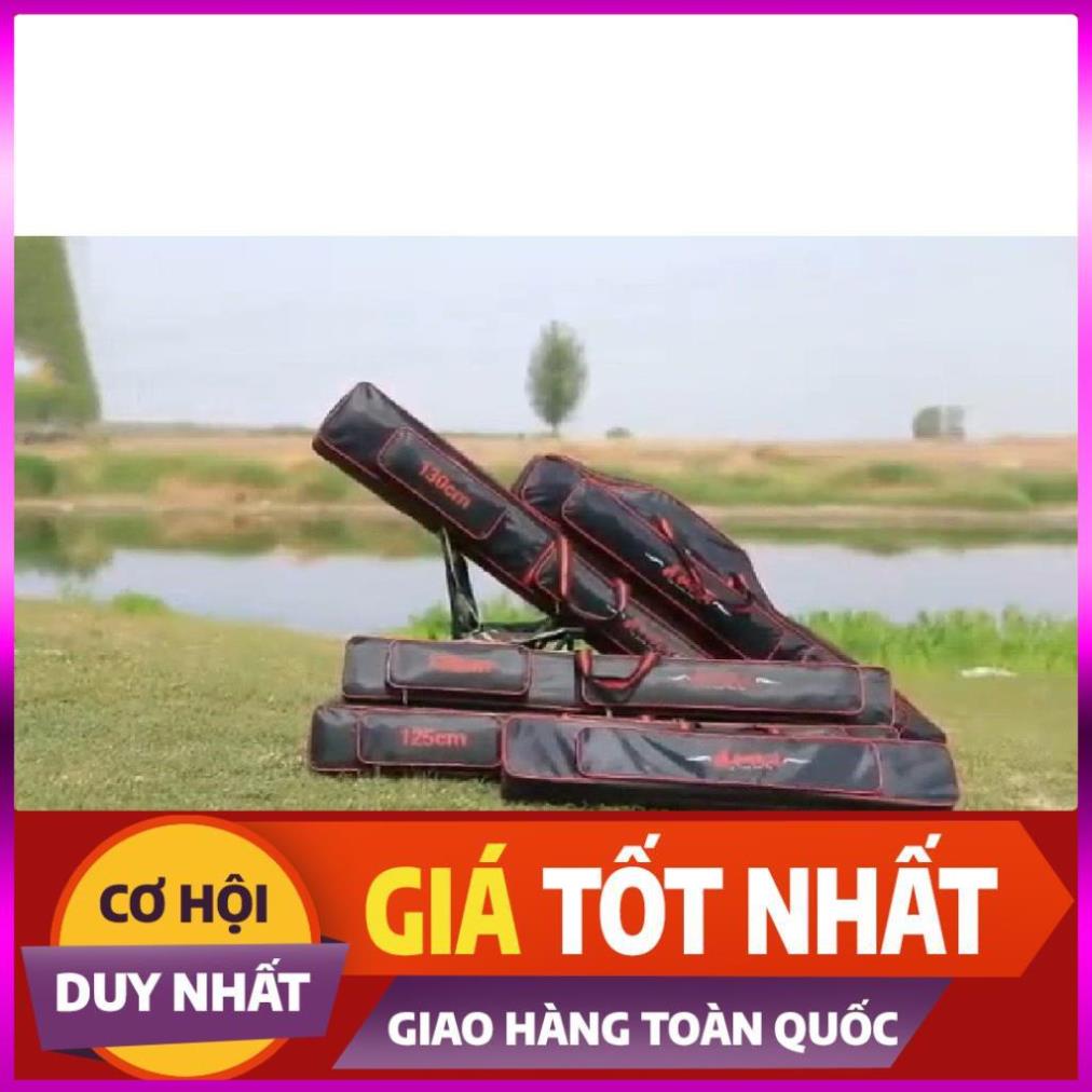 [Xả Kho 3 Ngày] bao đựng cần 3 ngăn kèm 2 túi phụ chất liệu chống thấm nước