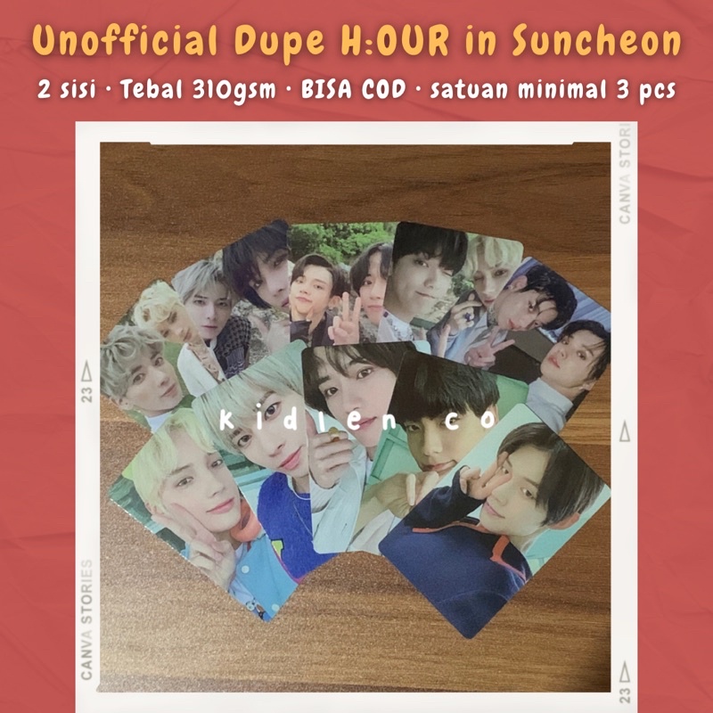 (MIN 3) DUPE H: Our ♡ Thẻ Ảnh 2 Mặt Không Chính Thức Txt 310 Giờ Tối Đa Trong suncheon sucheon Đơn Vị Cá Nhân ♡ Yeonjun soobin beomgyu taehyun Huenkai tyuning Tangyu yeongyu sookai yeonbin soobin