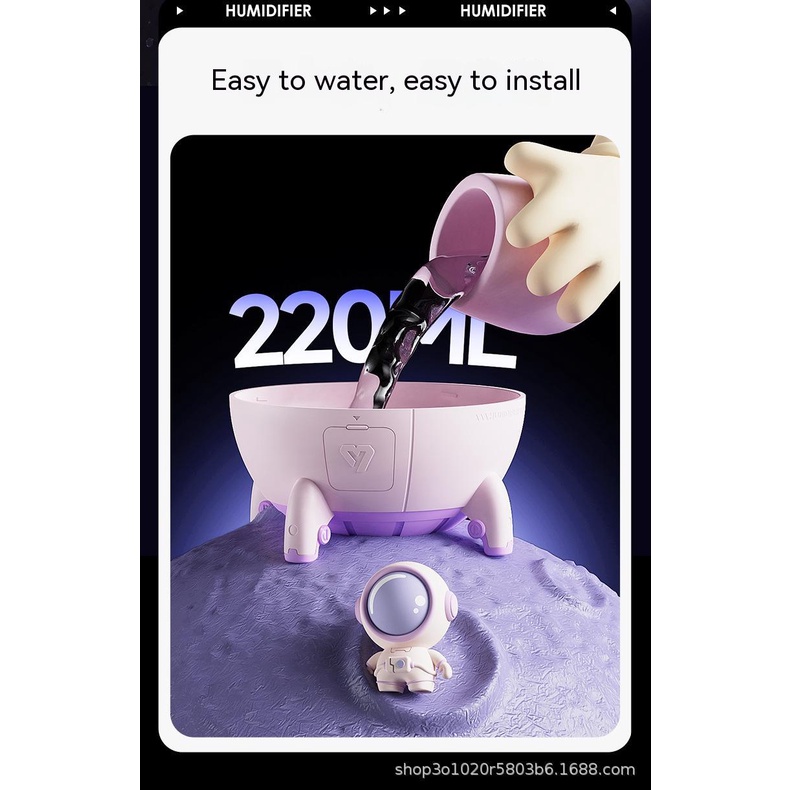 Mới Máy Tạo Độ Ẩm Không Khí Hình Viên Con Nhộng Có Đèn