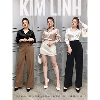 Áo sơ mi lụa cao cấp full size - kim linh shop