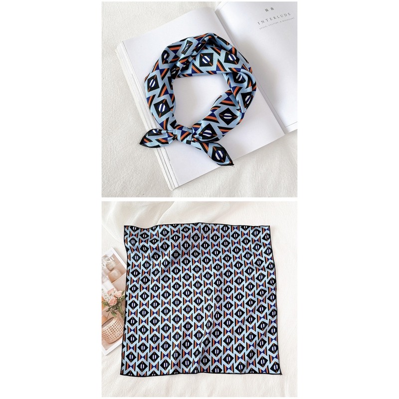 Khăn turban xinh vải satin size 50x50cm