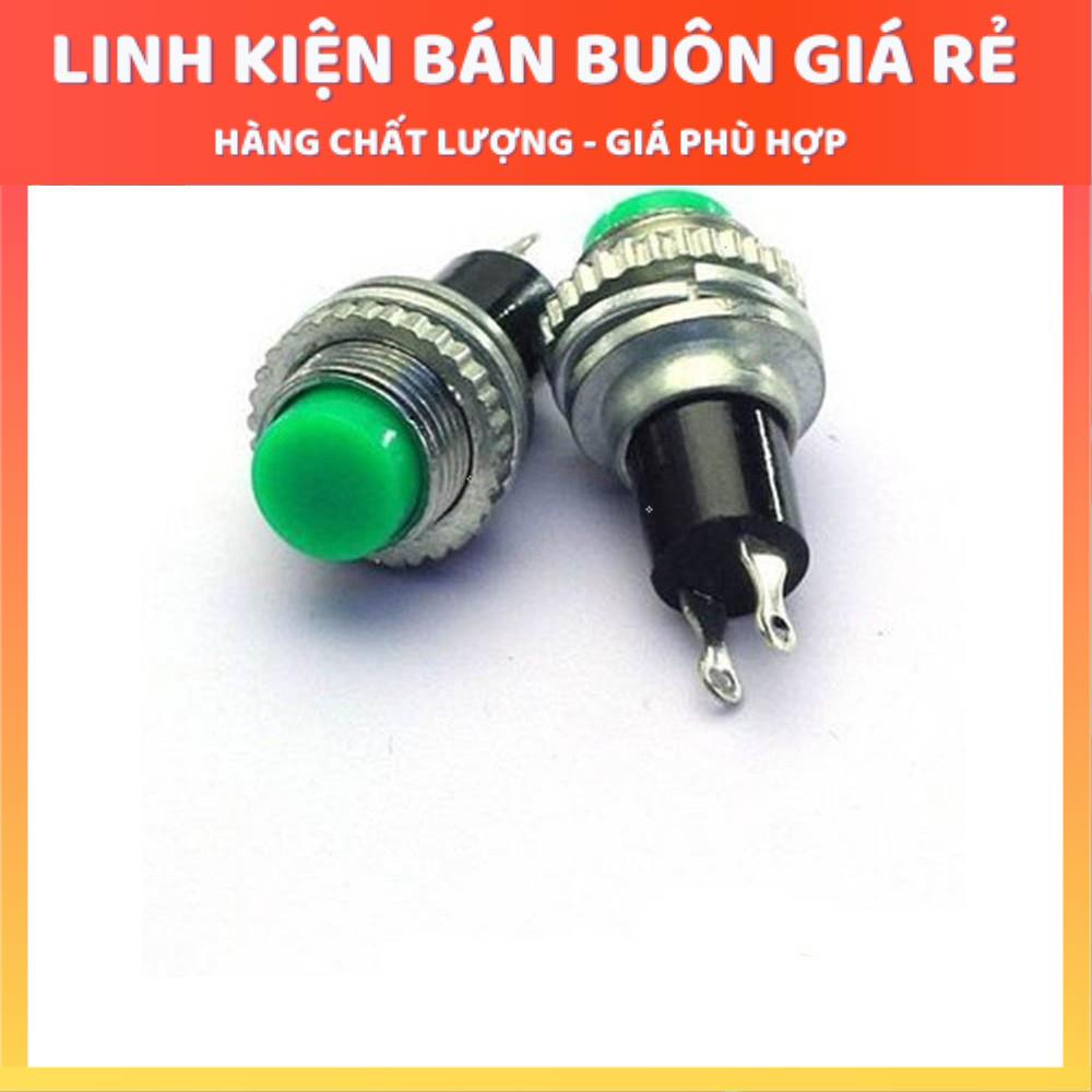 Nút Nhấn Đề 10MM Núm Đỏ Ren Trên