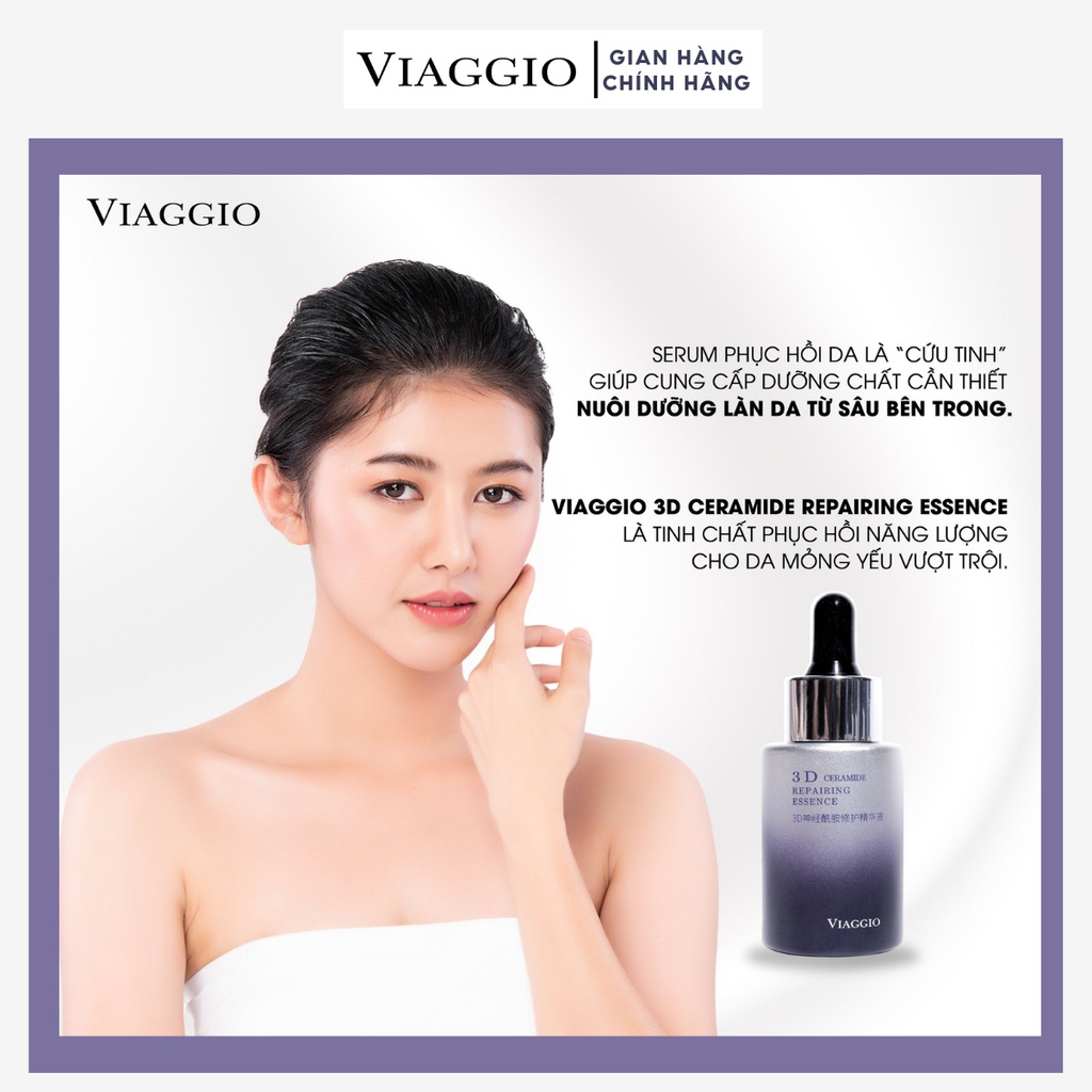 Serum Phục Hồi Chuyên Sâu Làm Dịu Da VIAGGIO 3D Ceramide Repairing Essence 30ml
