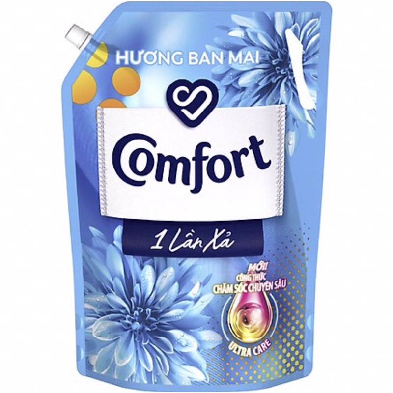 Nước xả vải Comfort Một lần xả Hương ban mai túi1,2 lít