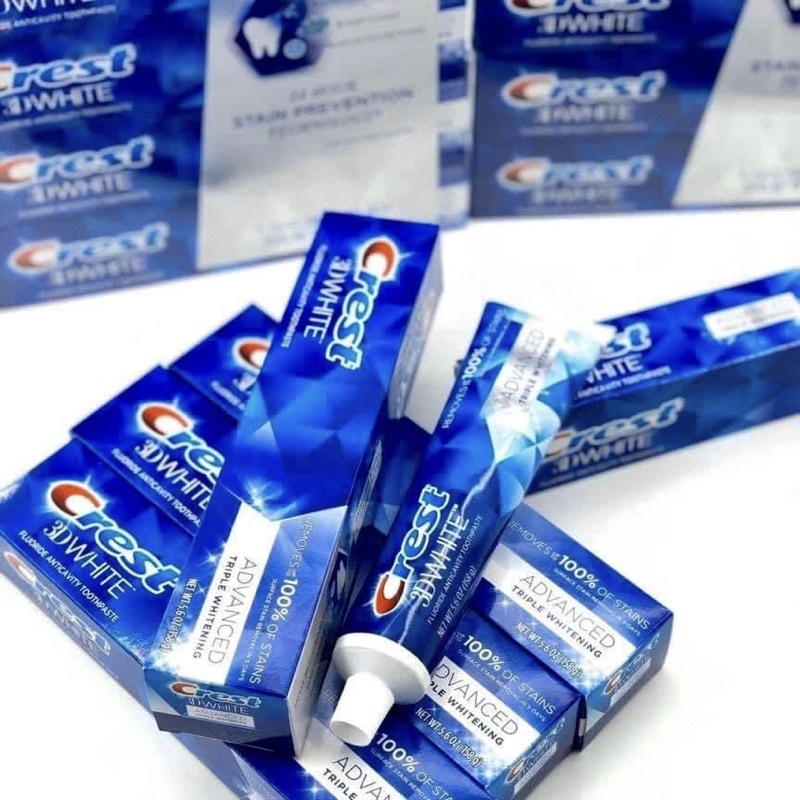 Kem đánh răng Crest 3D White Advanced Triple Whitening