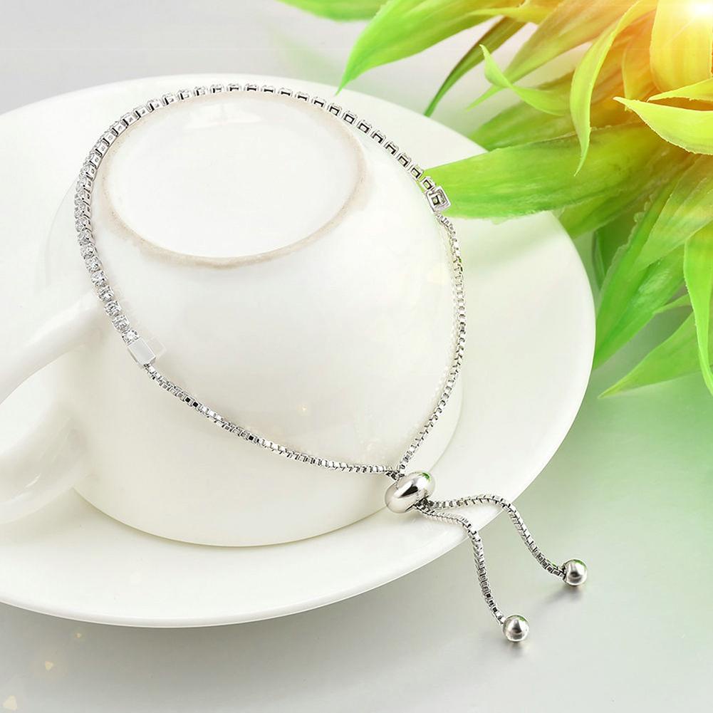 Vòng Tay Mạ Vàng Bạc Đính Đá Pha Lê Thời Trang Cho Nữ