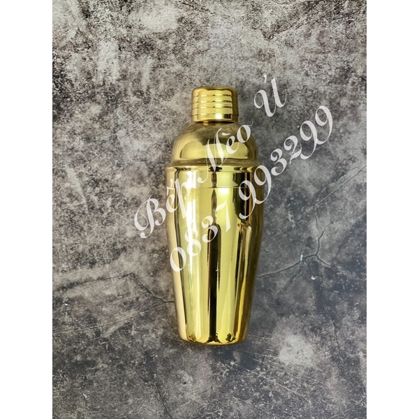 Bình Shaker Inox Mạ Vàng ( Bình lắc pha chế )