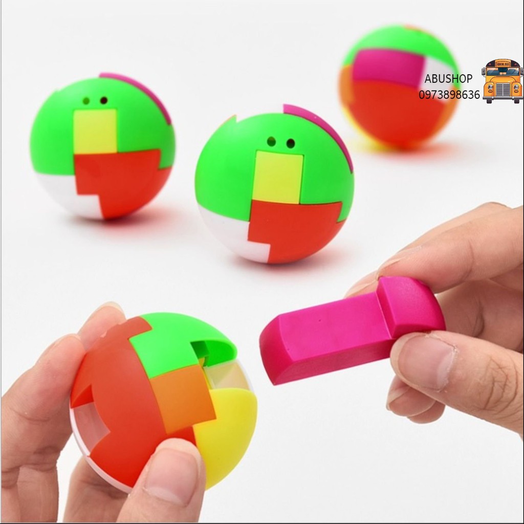 Đồ chơi trẻ em rubik móc khoá tròn kích thích trí tuệ - Đồ Chơi thông minh cho bé phát triển trí não A37