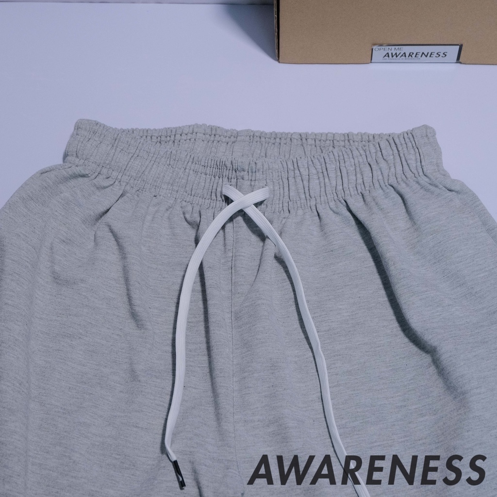 Quần Thun Đen Xám ống rộng Nam Basic - Quần Thun Nam Nữ dễ phối đồ - Phong cách Hàn Quốc - awareness