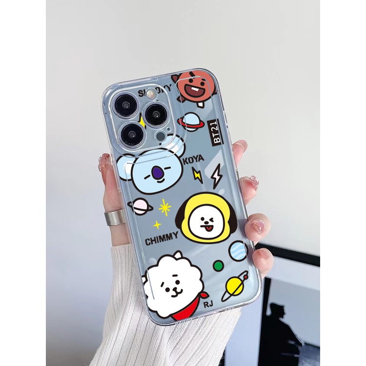 Ốp Điện Thoại TPU Gel Đệm Khí Chống Rơi Hình BT21 Cho Samsung Galaxy A33 A53 A73 5G A32 A52 A72 A31 A51 A71 A23