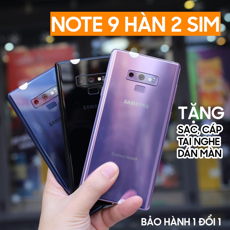 Điện thoại Samsung Galaxy Note 9 Hàn, Note 9 xách tay 2 sim [BH 1 đổi 1]