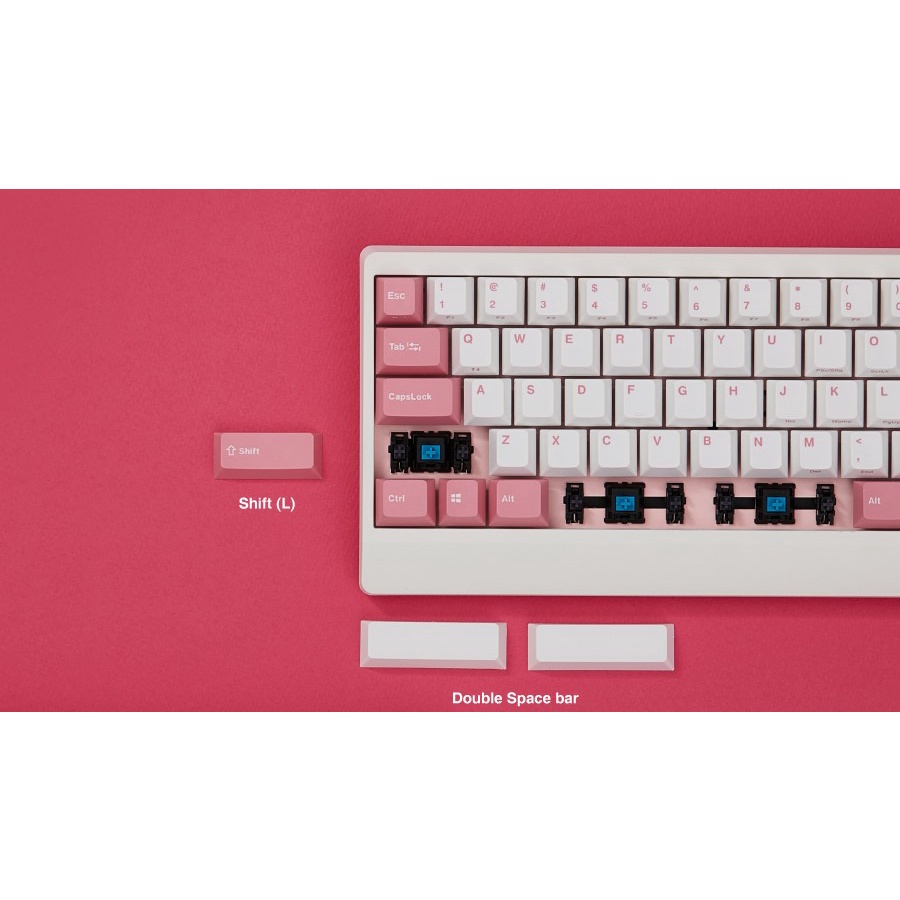 Bàn Phím Cơ Máy Tính Hiệu Leopold FC650MDS Light Pink -  Hàng Chính Hãng - Bảo Hành 24 Tháng