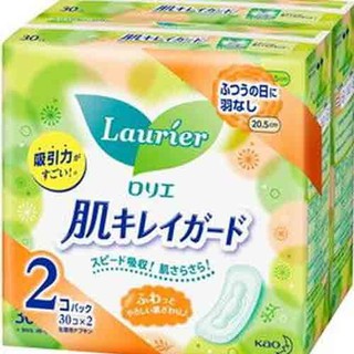 COMBO 2 GỐI BĂNG VỆ SINH LAURIER  NỘI ĐỊA NHẬT BẢN NGÀY KHÔNG CÁNH(60 MIẾNG)