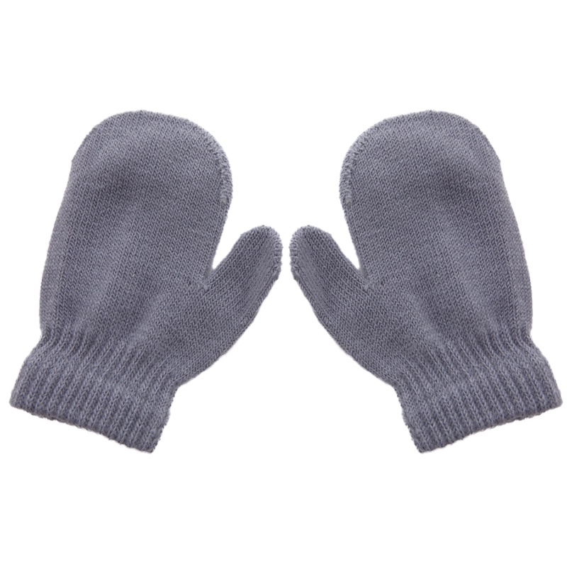 Đôi Găng Tay Len Mềm Giữ Ấm Màu Kẹo Ngọt Dành Cho Bé Trai Gái