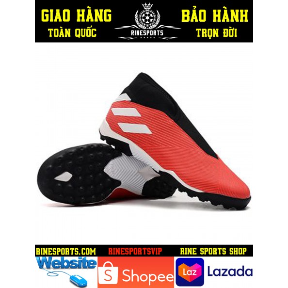 (HÀNG THAILAND) GIÀY BÓNG ĐÁ SÂN CỎ NHÂN TẠO 𝐀𝐝𝐢𝐝𝐚𝐬 Nemeziz đỏ CỔ CAO chéo.TF.CAM KẾT Y HÌNH-CAM KẾT HÀNG