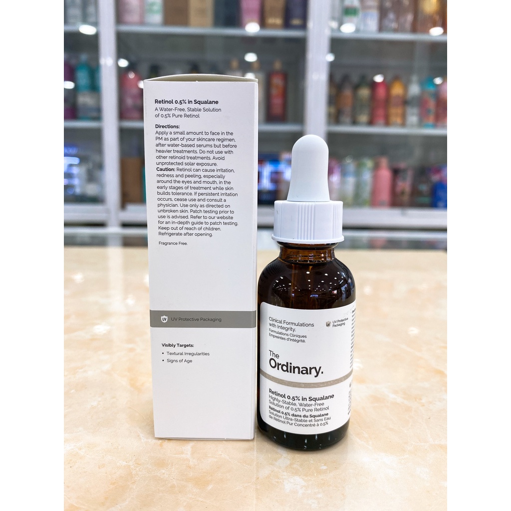 TINH CHẤT CHỐNG LÃO HÓA DA THE ORDINARY RETINOL IN SQUALANE CANADA 30ML