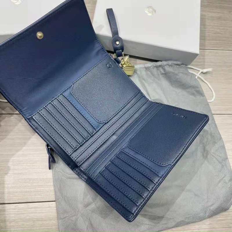 - Ví Sam.so.nitte gập mini 2 màu-lỗi viền da