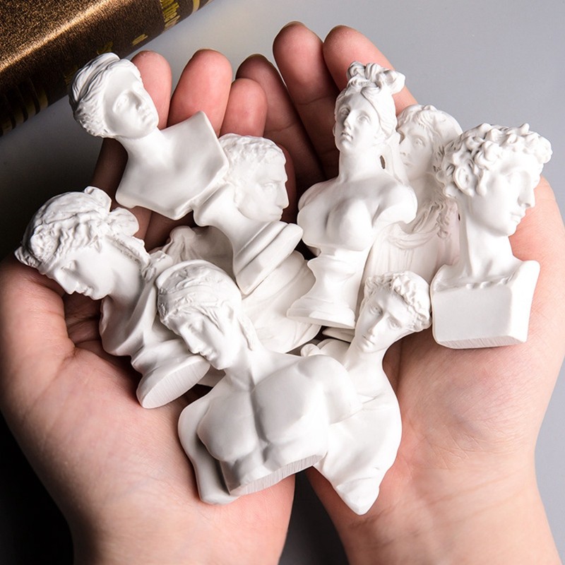 Set 20 đầu tượng Hy Lạp mini trang trí