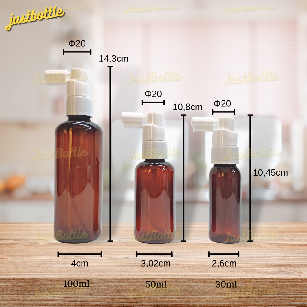 Chai Nhựa Đựng Dung Dịch Xịt Họng, Xịt Tai, Xoang Phun Sương Sát Khuẩn /Vệ Sinh Răng Miệng Cho Bé - Chai Chiết Mỹ Phẩm