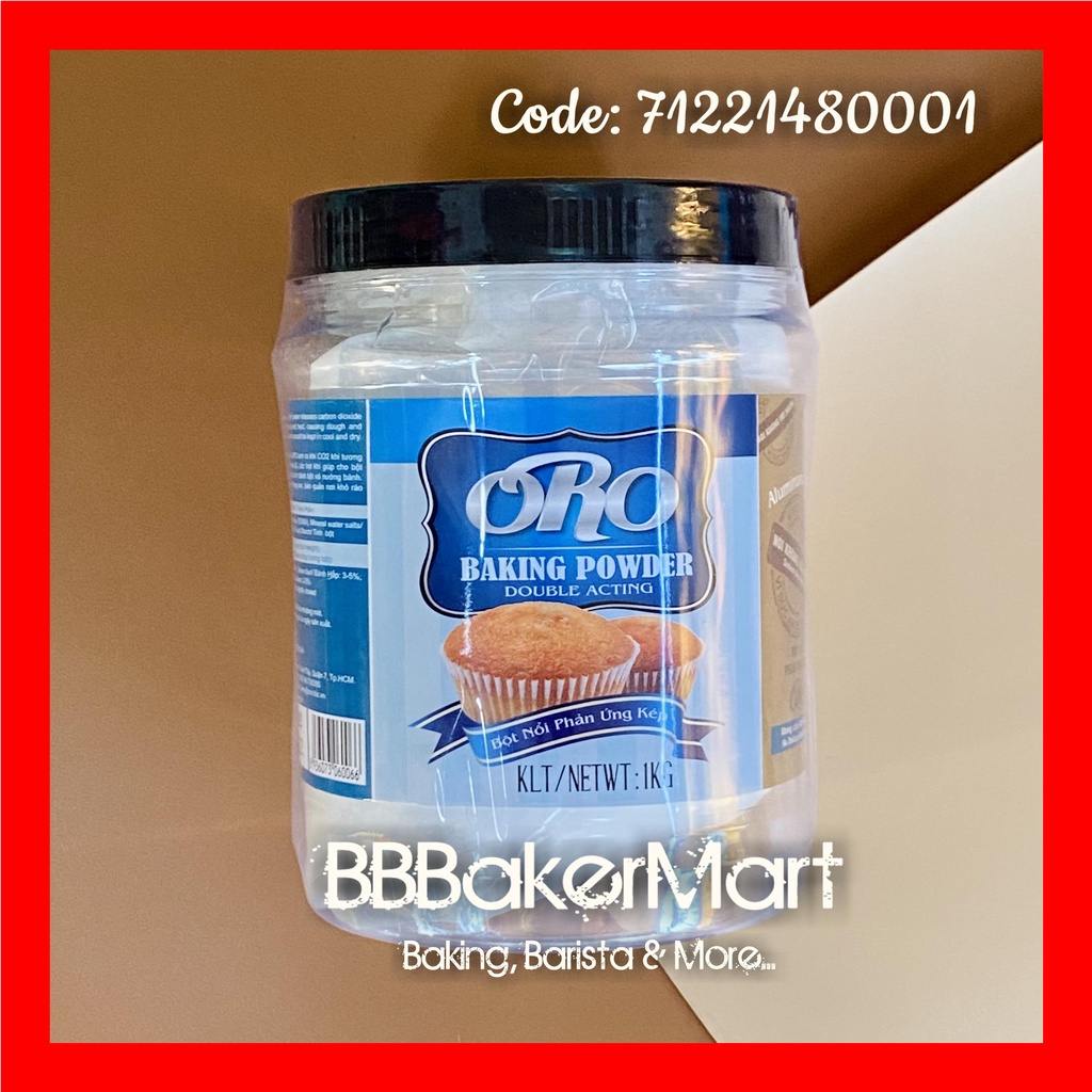 Bột nổi/Bột nở Baking Powder hiệu ORO - Hủ 1kg