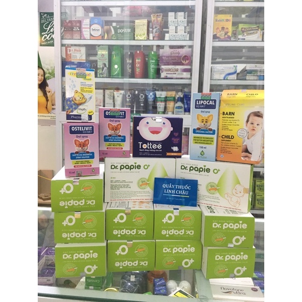 Gạc rơ lưỡi cho bé Dr Papie - khăn lau răng, rơ miệng, tưa lưỡi cho trẻ từ sơ sinh Drpapie, vệ sinh 