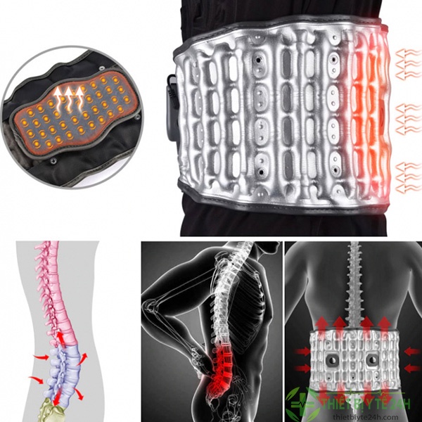 Đai Hơi Kéo Giãn Cột Sống, Đai Lưng Cột Sống, Hỗ Trợ Thoát Vị Đĩa Đệm Thoái Hóa Cột Sống Thắt Lưng