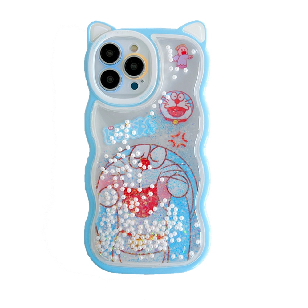 Ốp Điện Thoại TPU Silicon Mềm Họa Tiết Cát Chảy Hình Tai Mèo Cho iPhone 11 12 13 Pro Max 12Pro 13Pro X XS Max XR 7 8 Plus