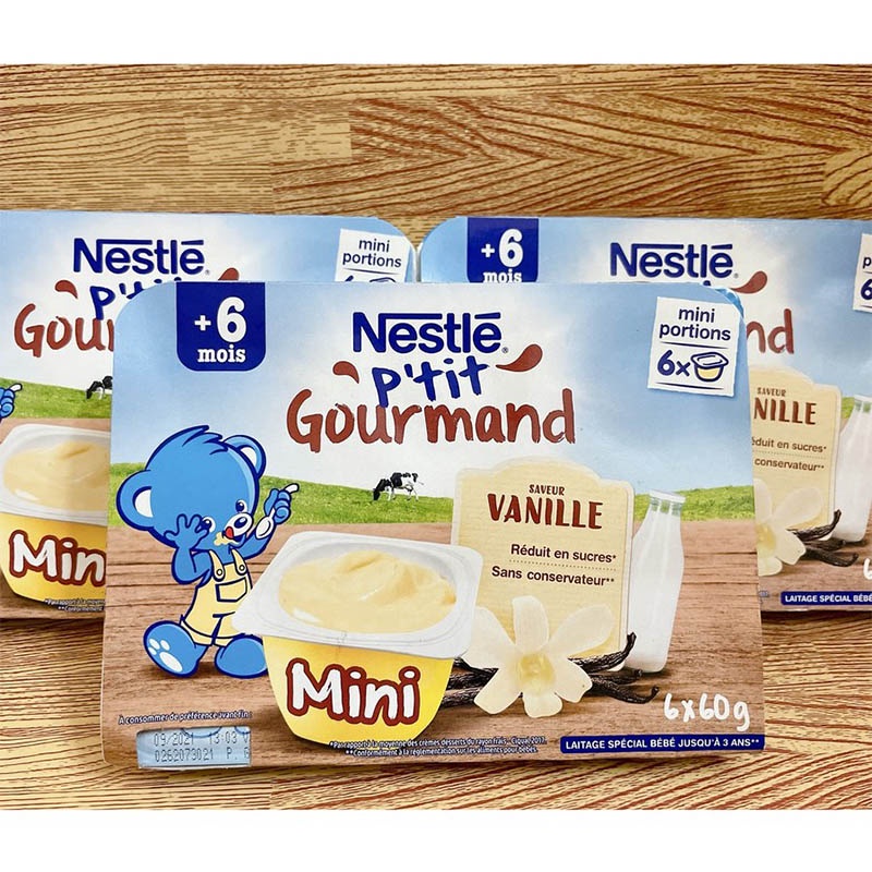 [T6/2022] Lốc 6 Hộp Váng Sữa Nestle Pháp 60g×6 date mới nhất