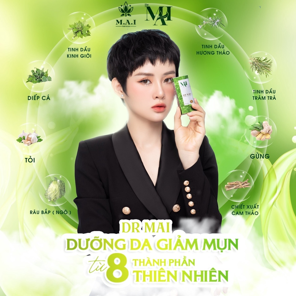 Dr Mai Serum sạch mụn thâm Dr Mai 5ml đánh bay các loại mụn cam kết hiệu quả trong 7 ngày