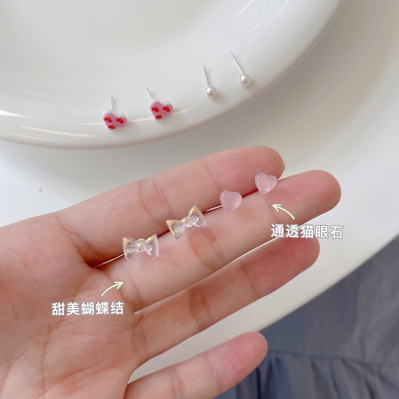 Bộ Khuyên Tai Thời Trang Hàn Quốc S925 Dành Cho Nữ