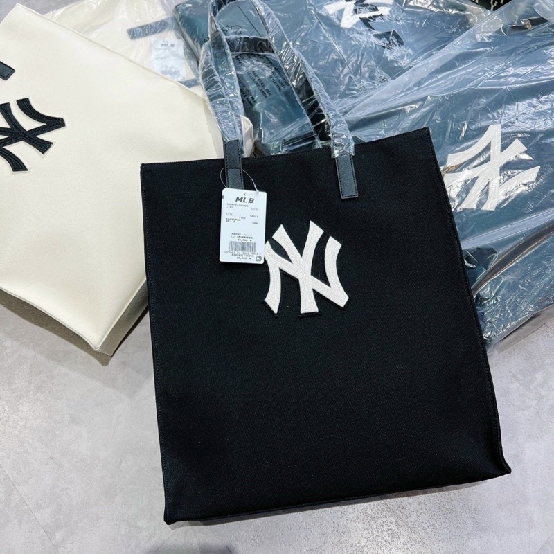 Túi MLB Chính Hãng Túi Tote Nam Nữ Basic Canvas New York Yankees Chuẩn Auth