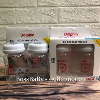 Bộ đôi bình trữ sữa Dolphin