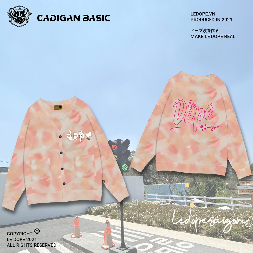 Áo khoác nhẹ Cadigan Basic - Cloudy Pink