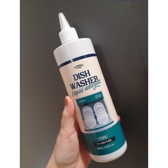 [Kèm deal 1K] Nước máy rửa bát  chuyên dụng Eunnano Step 500ml, dùng cho mọi loại máy Bosch, Eurosun, Texgio