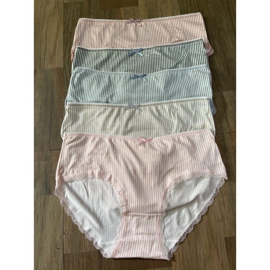 Quần lót nữ cotton kẻ siêu đẹp siêu xinh cho chị e từ 45 -&gt;60kg