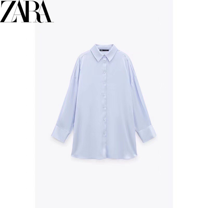 Áo Sơ Mi Hoa ZARA 2022 Có Nắp Đậy