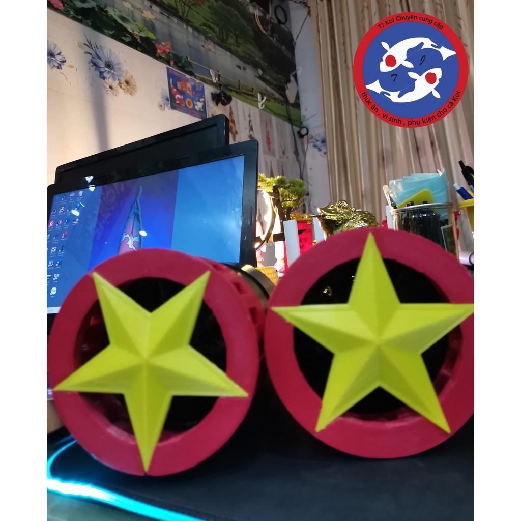 Hút mặt xoay bể cá ,hút mặt hồ koi, cá vàng phiên bản ngôi sao vàng VN