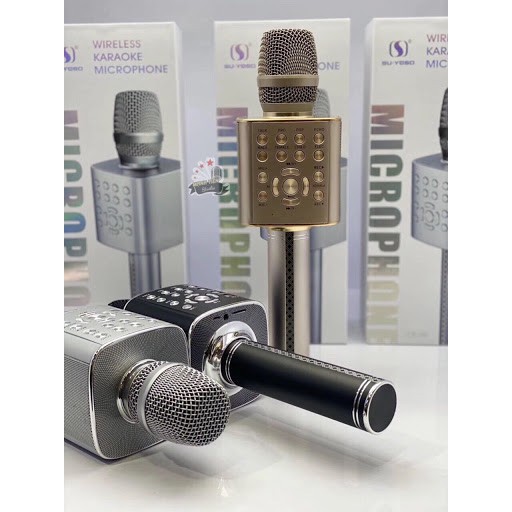 Micro YS-97 Mic karaoke bluetooth tích hợp live stream sound card 3 in 1 cao cấp - Hàng chính hãng