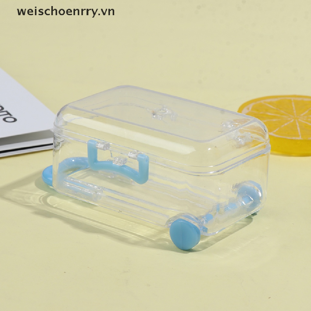 Va Li Mini Bằng Nhựa Trang Trí Nhà Búp Bê