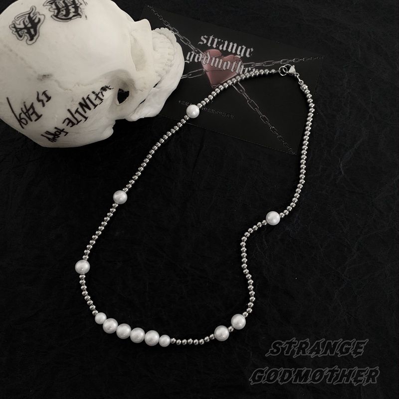 Vòng Cổ Đính Ngọc Trai Phong Cách Retro