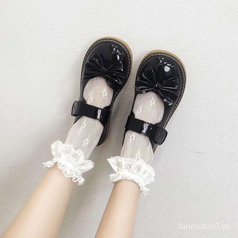 Giày Da Mũi Tròn Phong Cách Nhật Bản Thời Trang Cho Nữ | BigBuy360 - bigbuy360.vn