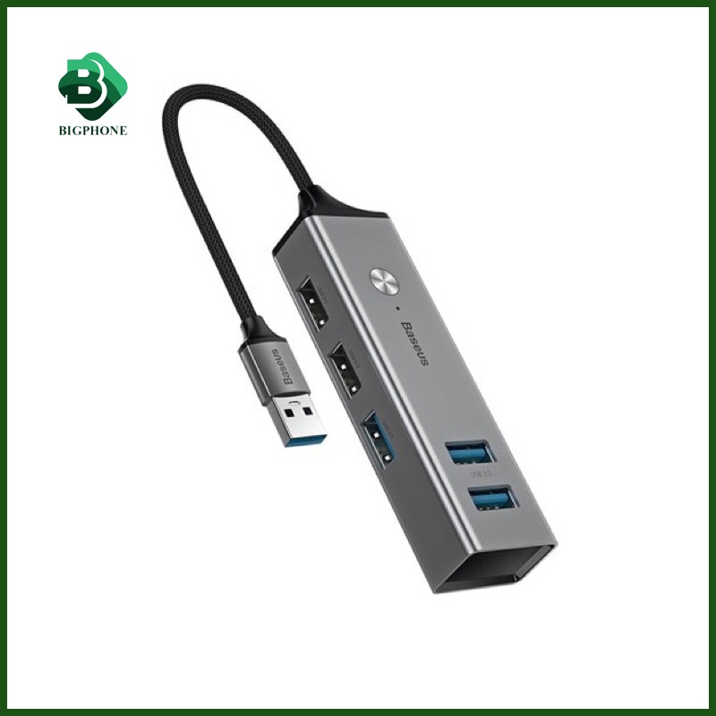 HUB chuyển đổi Type C sang USB 3.0 Baseus Cube HUB (Type C 3.0 to 3 USB3.0 + 2 USB2.0 OTG HUB)