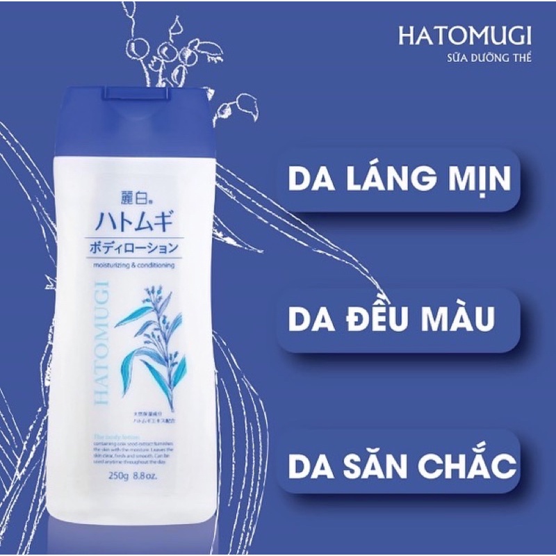 Date 08/2024 -  Sữa dưỡng thể Hatomugi The Body Lotion 250g