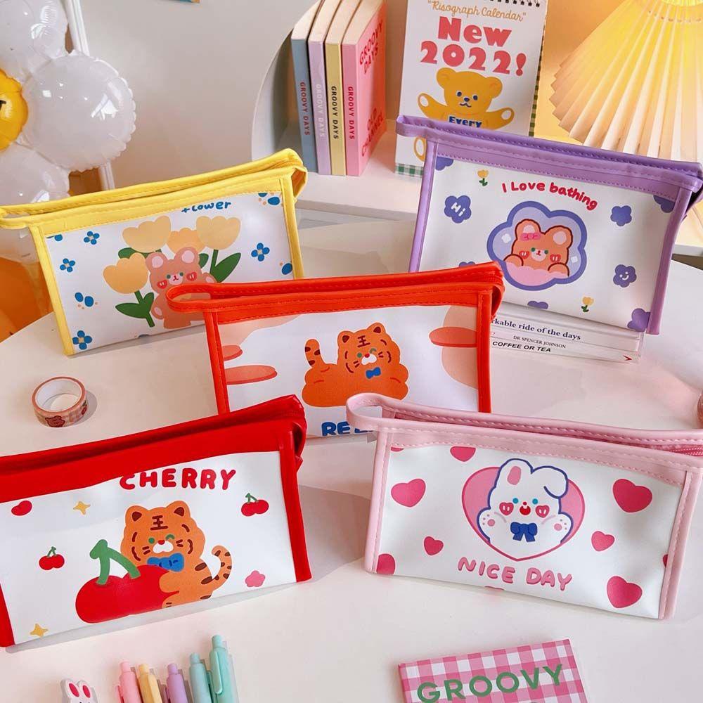 PEWANY Túi Đựng Đồ Trang Điểm Chống Thấm Nước Họa Tiết Hoạt Hình Dễ Thương