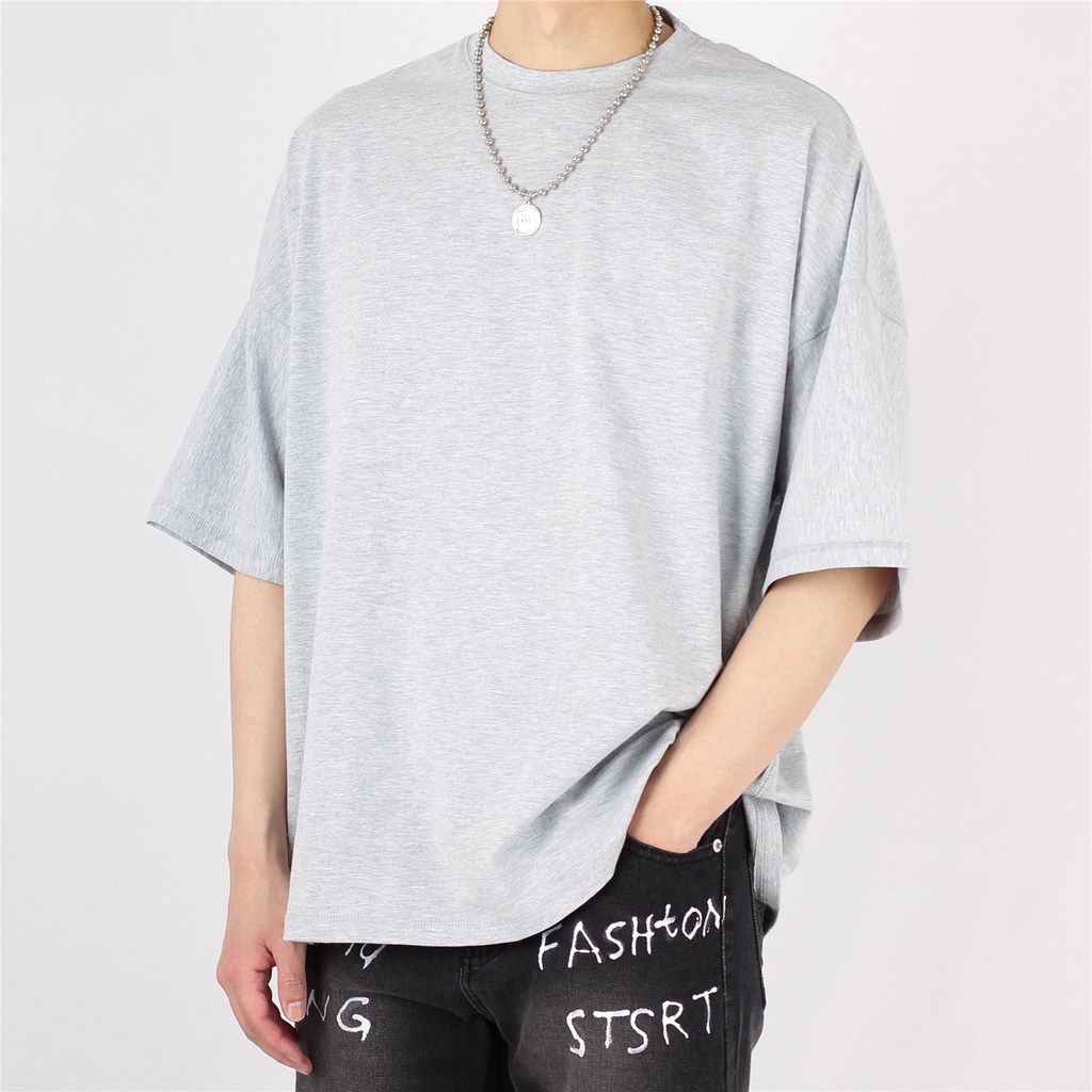 Áo thun nam tay lỡ unisex,áo phông form rộng RP01 phong cách hàn quốc