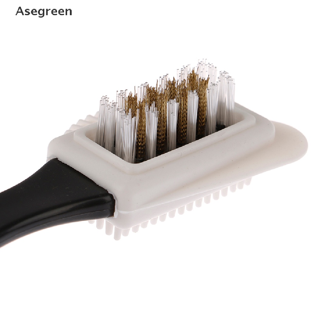 (Asegreen) Bàn Chải Làm Sạch Giày Da Lộn 3 Mặt